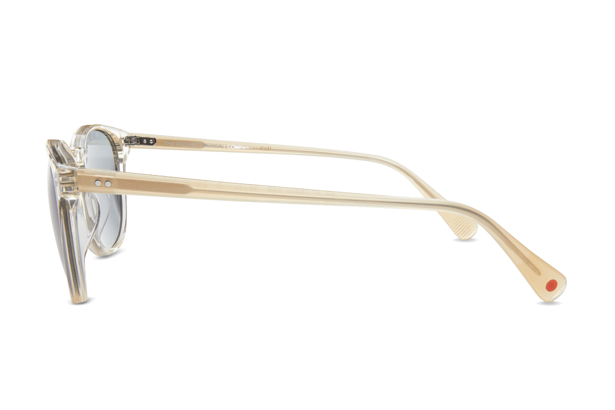 Rocket MTO P3 Classic Aiyu Jelly Crystal & Kombucha with Grey Polarized Lenses (Crystal Strikes Back)