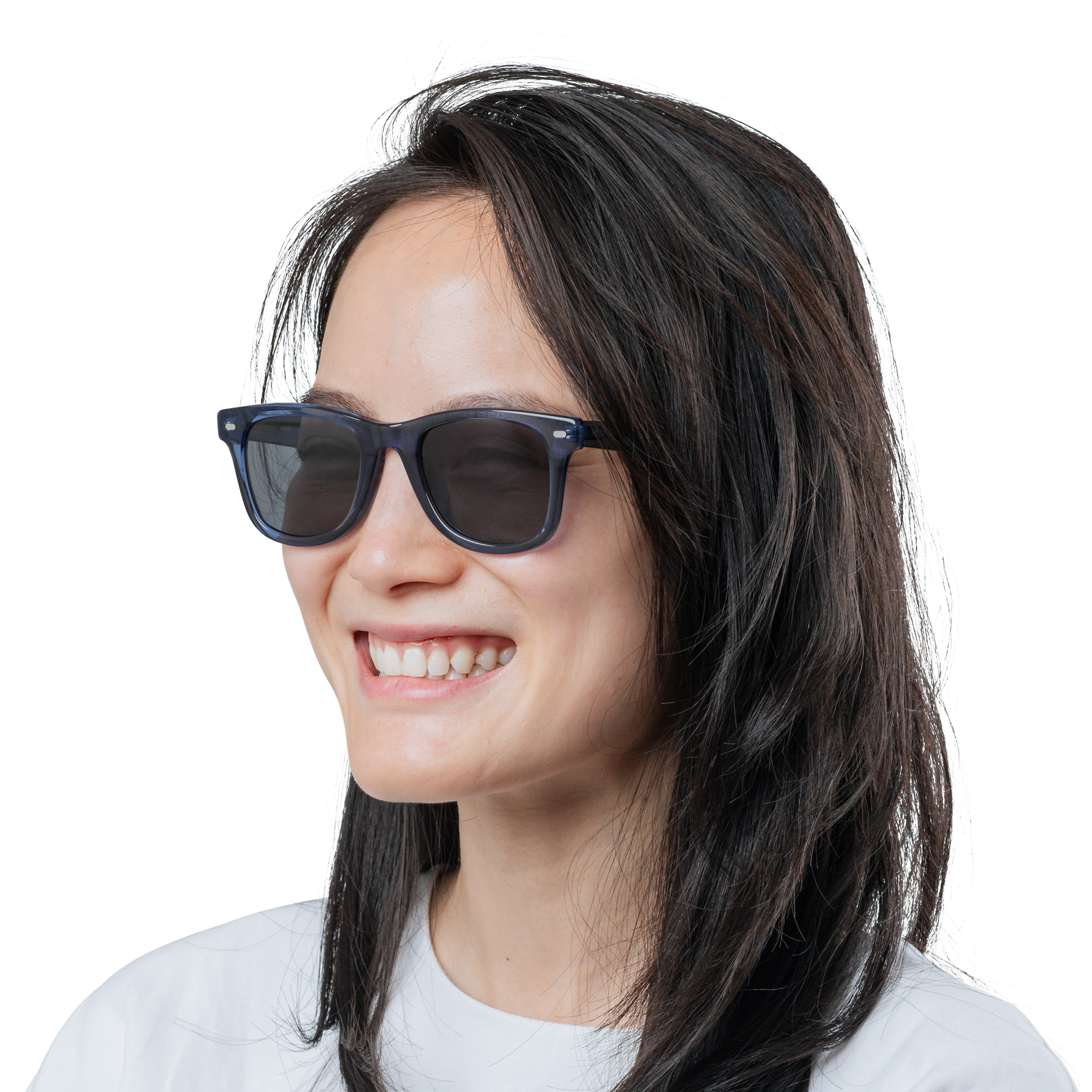 Rocket Eyewear SPT 2 Classic Raw Denim Crystal with Grey Polarized Lenses (Limited Edition)