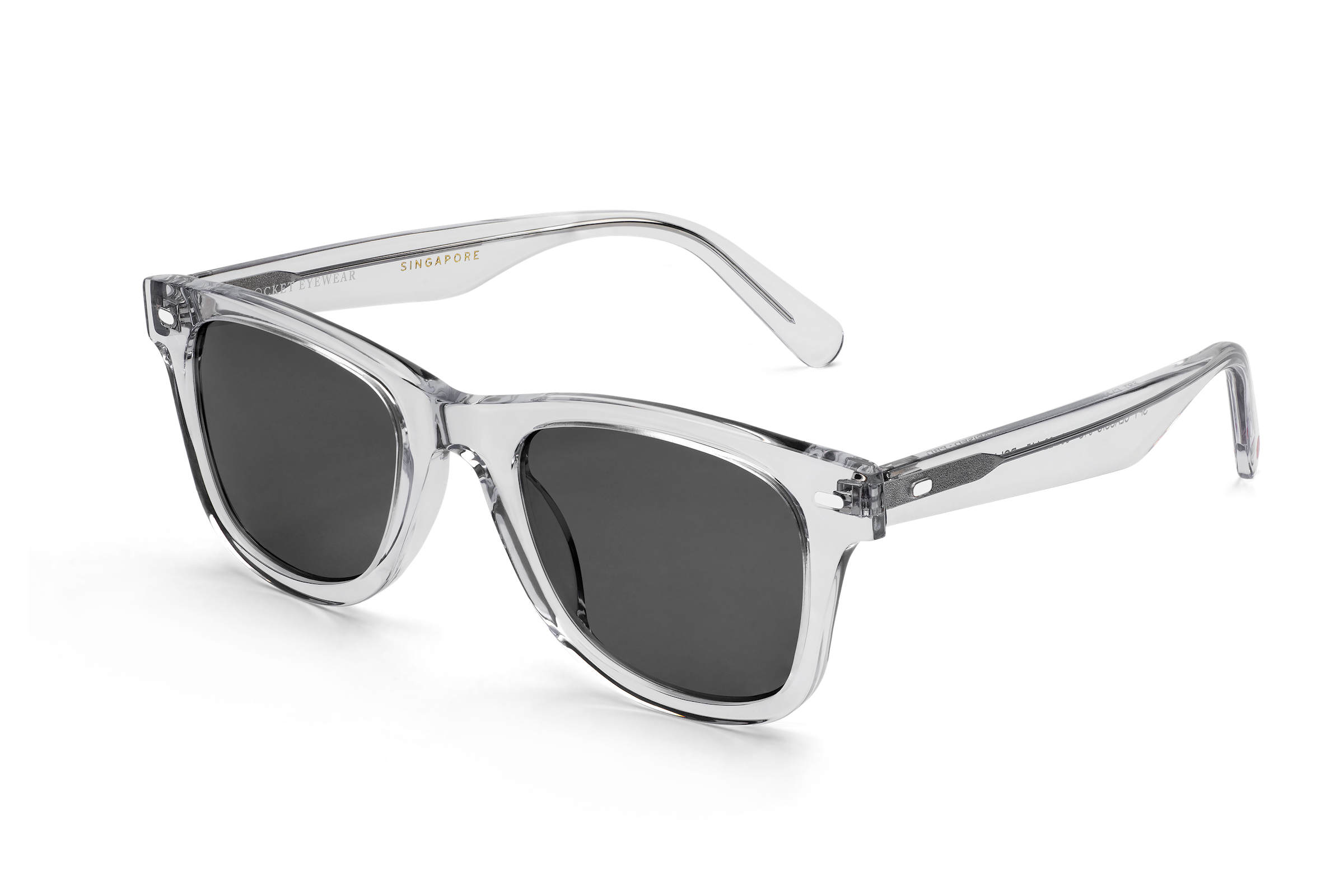 Rocket Eyewear SPT 2 Classic Crystal with Grey Polarized Lenses (Limited Edition)