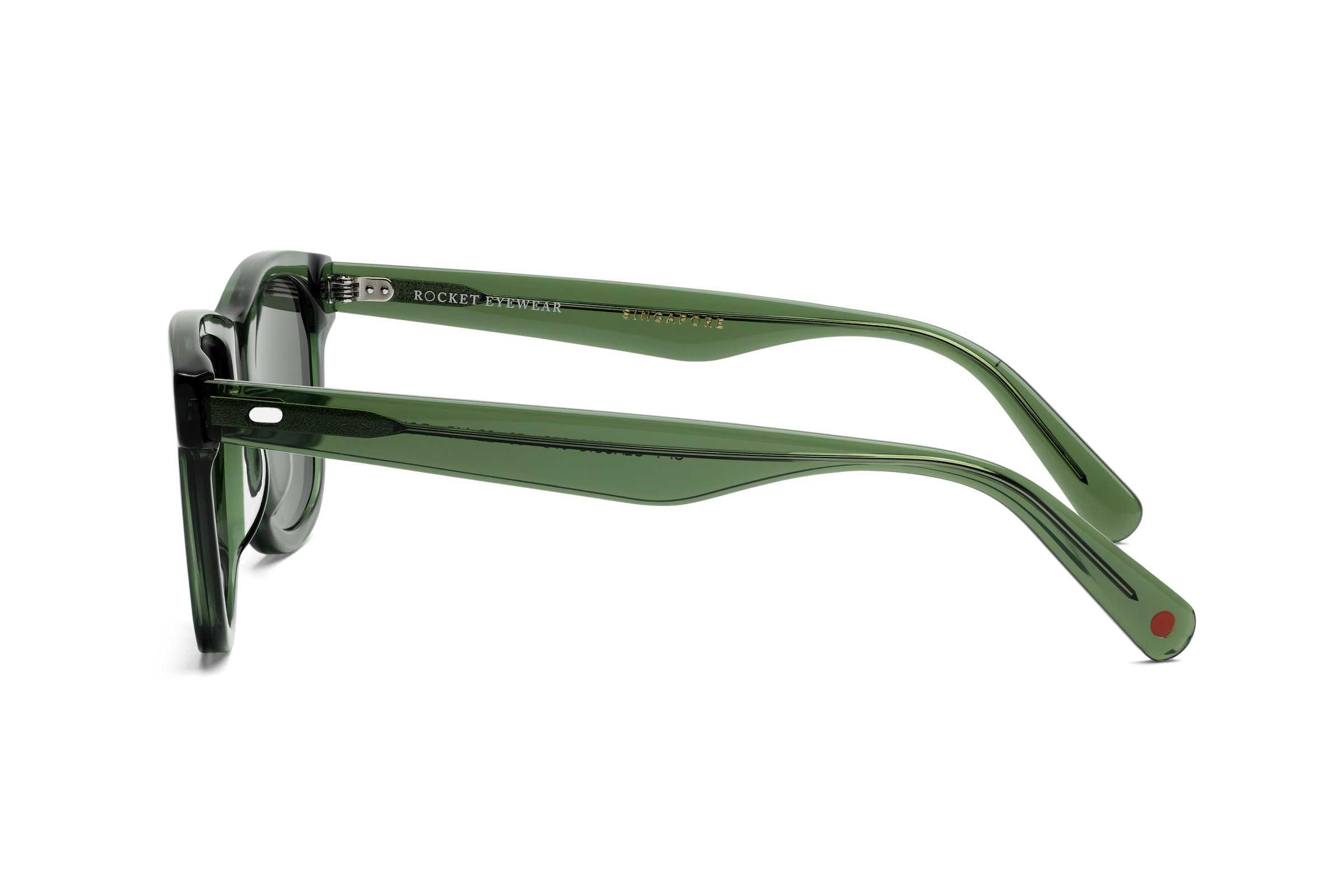 Rocket Eyewear SPT 2 Classic Hunter Green Clear with Green Polarized Lenses (Limited Edition)