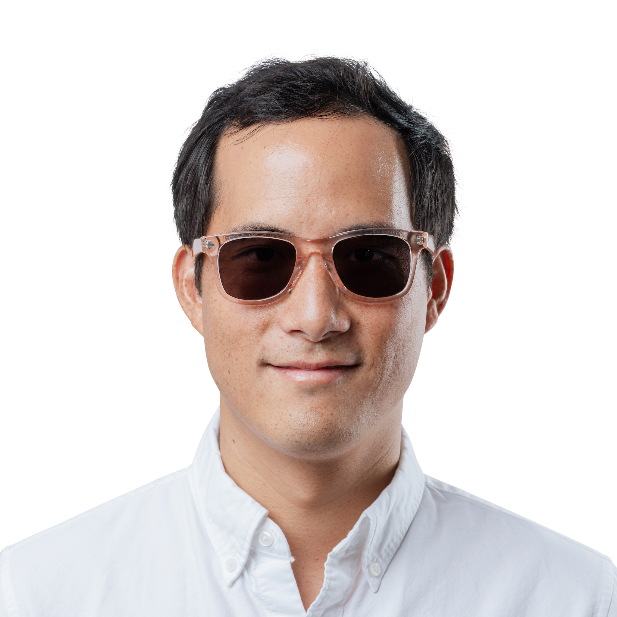 Rocket Eyewear SPT 2 Classic Rose-Tinted Crystal & Blush with Brown Polarized Lenses (Limited Edition)