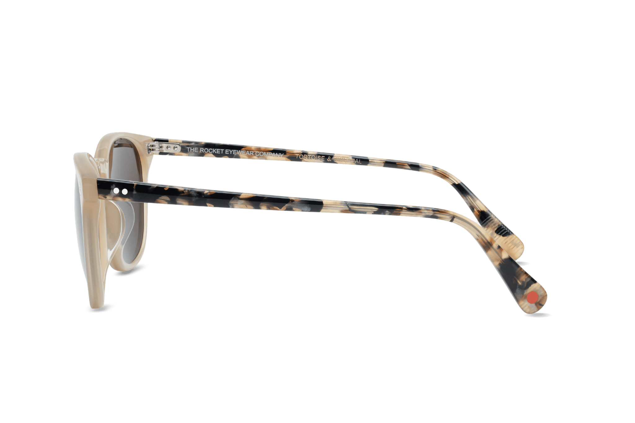 Rocket MTO P3 Classic Mother's Pearl & Chin Chow Tortoise with Brown Polarized Lenses (Tortoise and Crystal)
