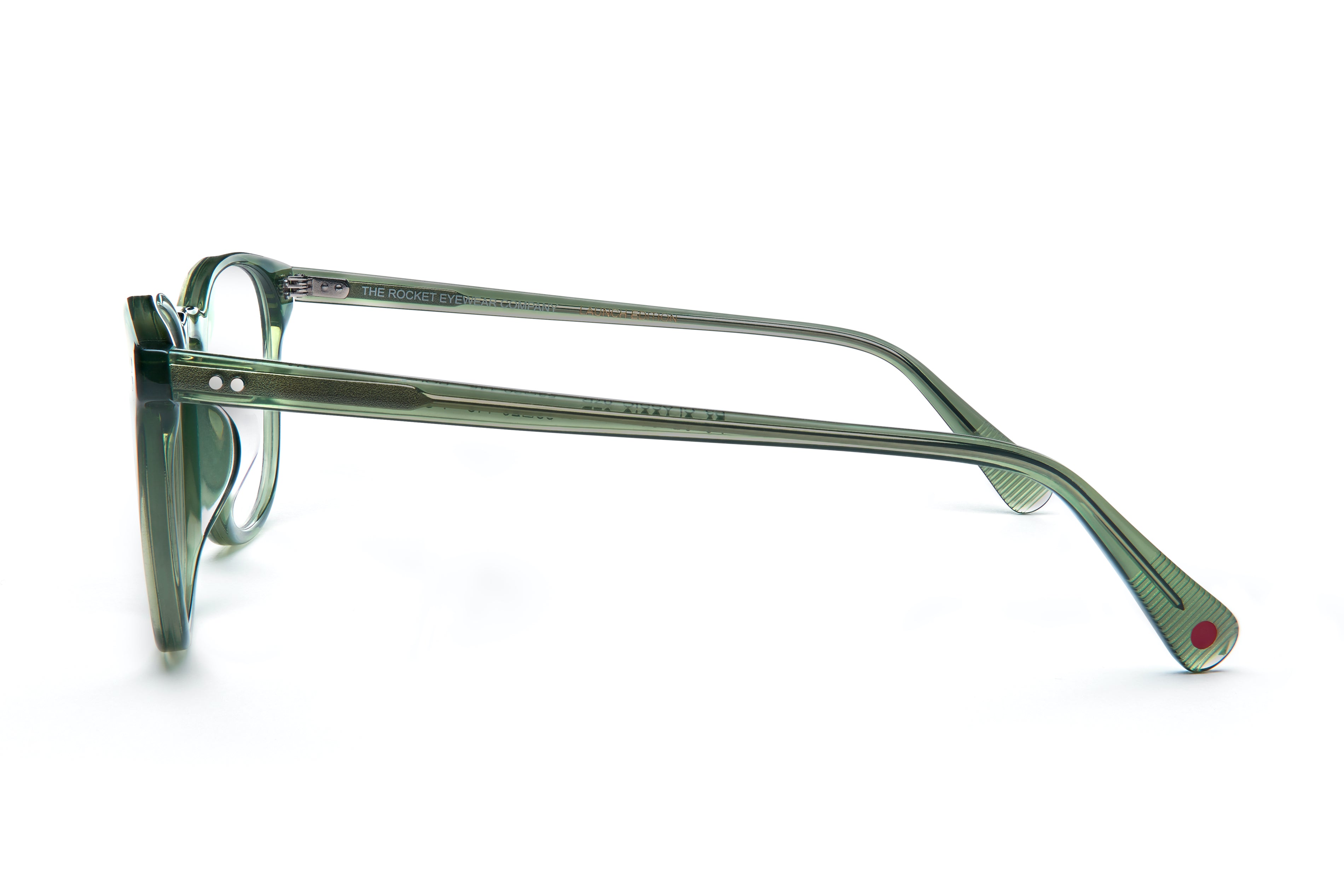 Rocket MTO P3 Classic Hunter Green Clear Glasses (Launch Edition)