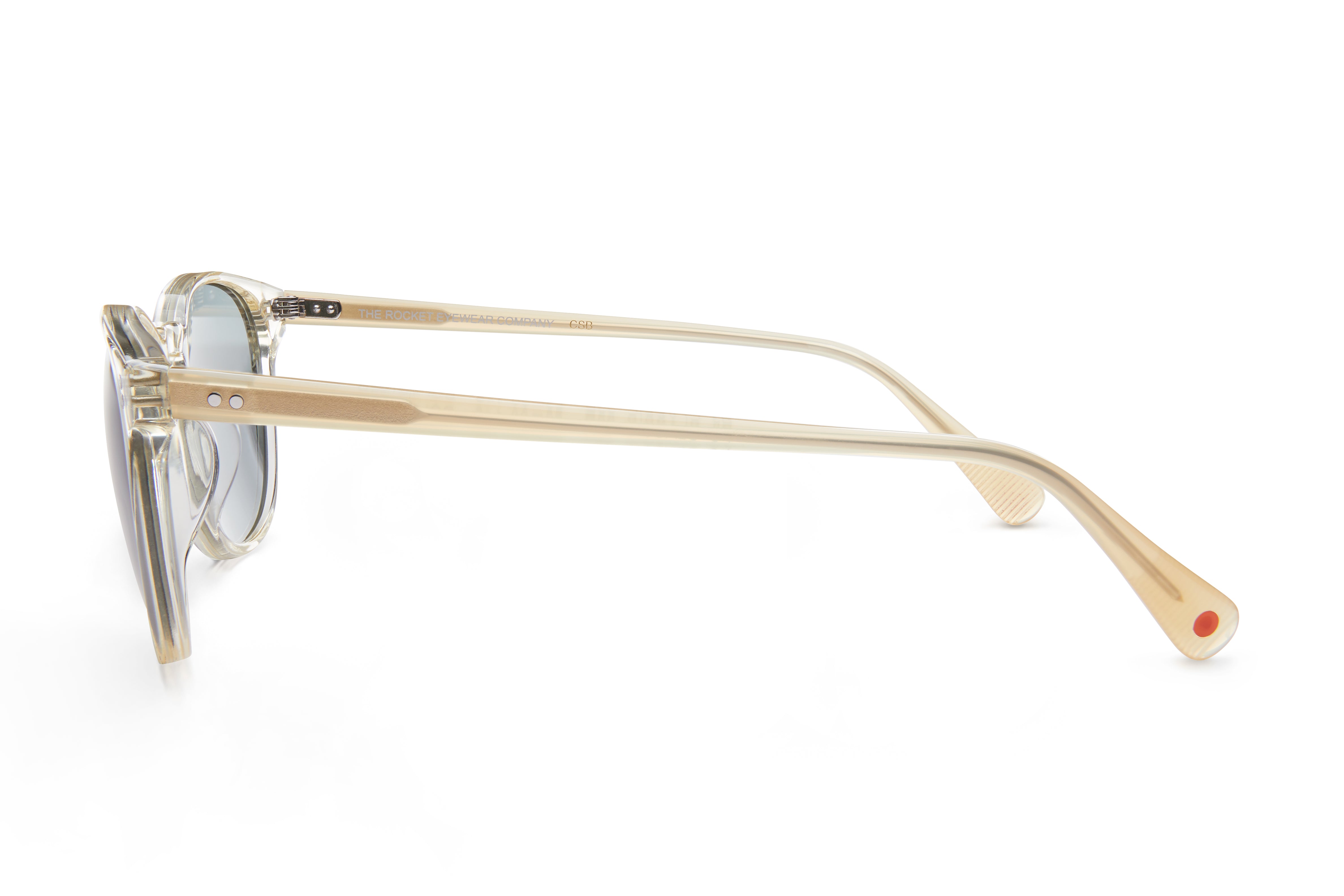 Rocket MTO P3 Classic Aiyu Jelly Crystal & Kombucha with Grey Polarized Lenses (Crystal Strikes Back)