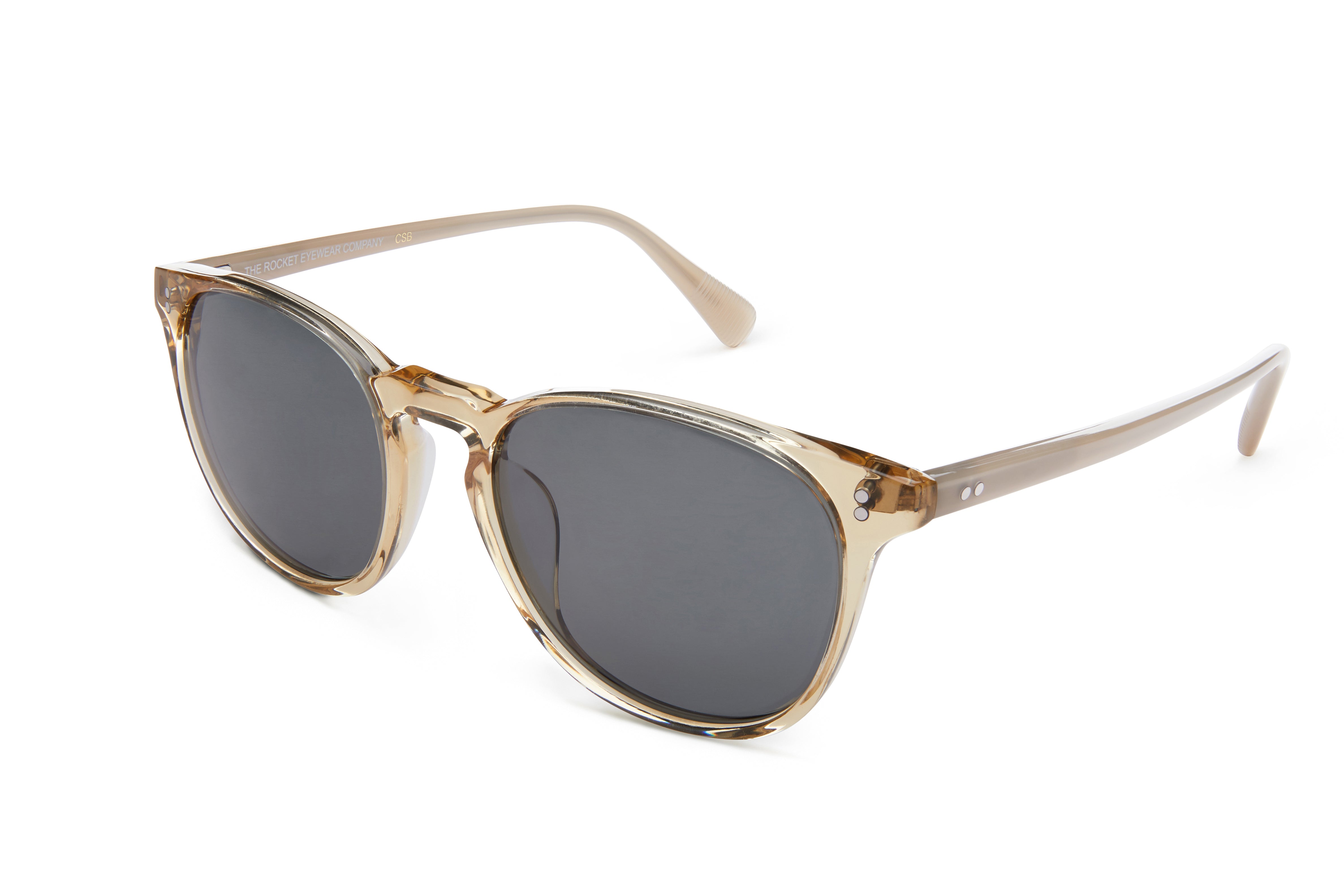 Rocket MTO P3 Classic Gold Crystal & Putty with Grey Polarized Lenses (Crystal Strikes Back)