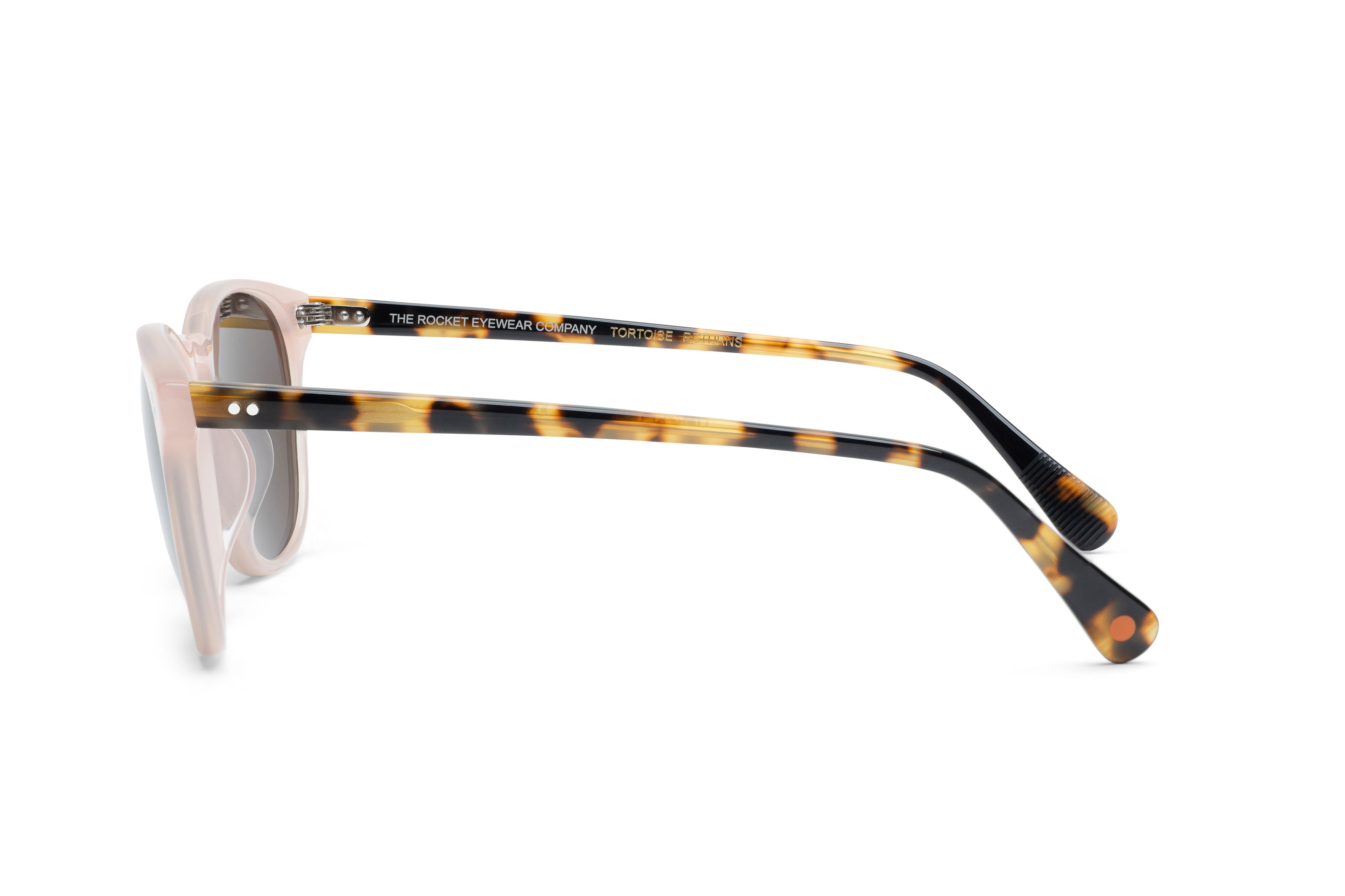 Rocket MTO P3 Classic Dusty Pink & Fawn Tortoise with Brown Polarized Lenses (Tortoise Returns)