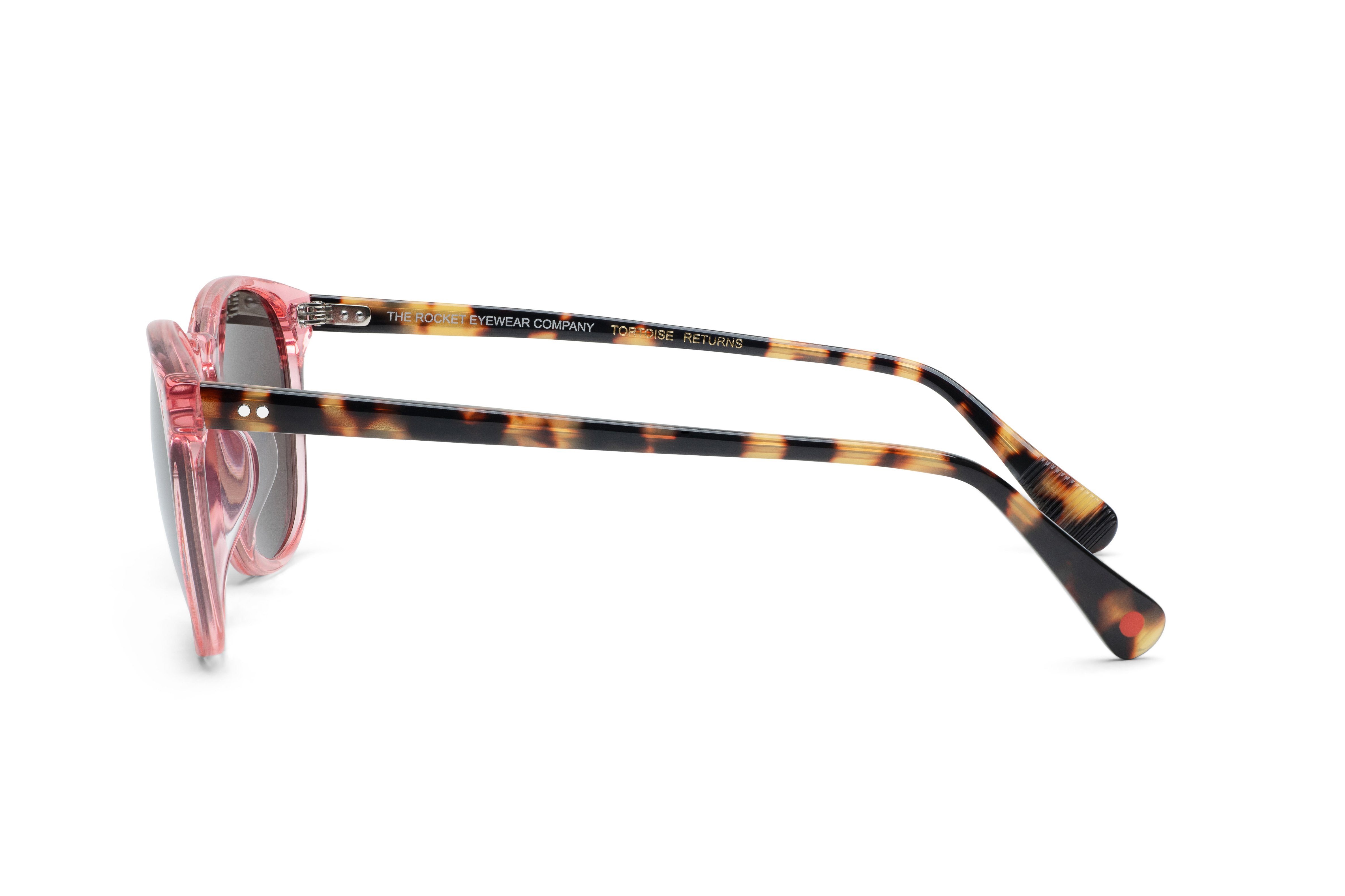 Rocket MTO P3 Classic Hibiscus Crystal & Fawn Tortoise with Brown Polarized Lenses (Tortoise Returns)
