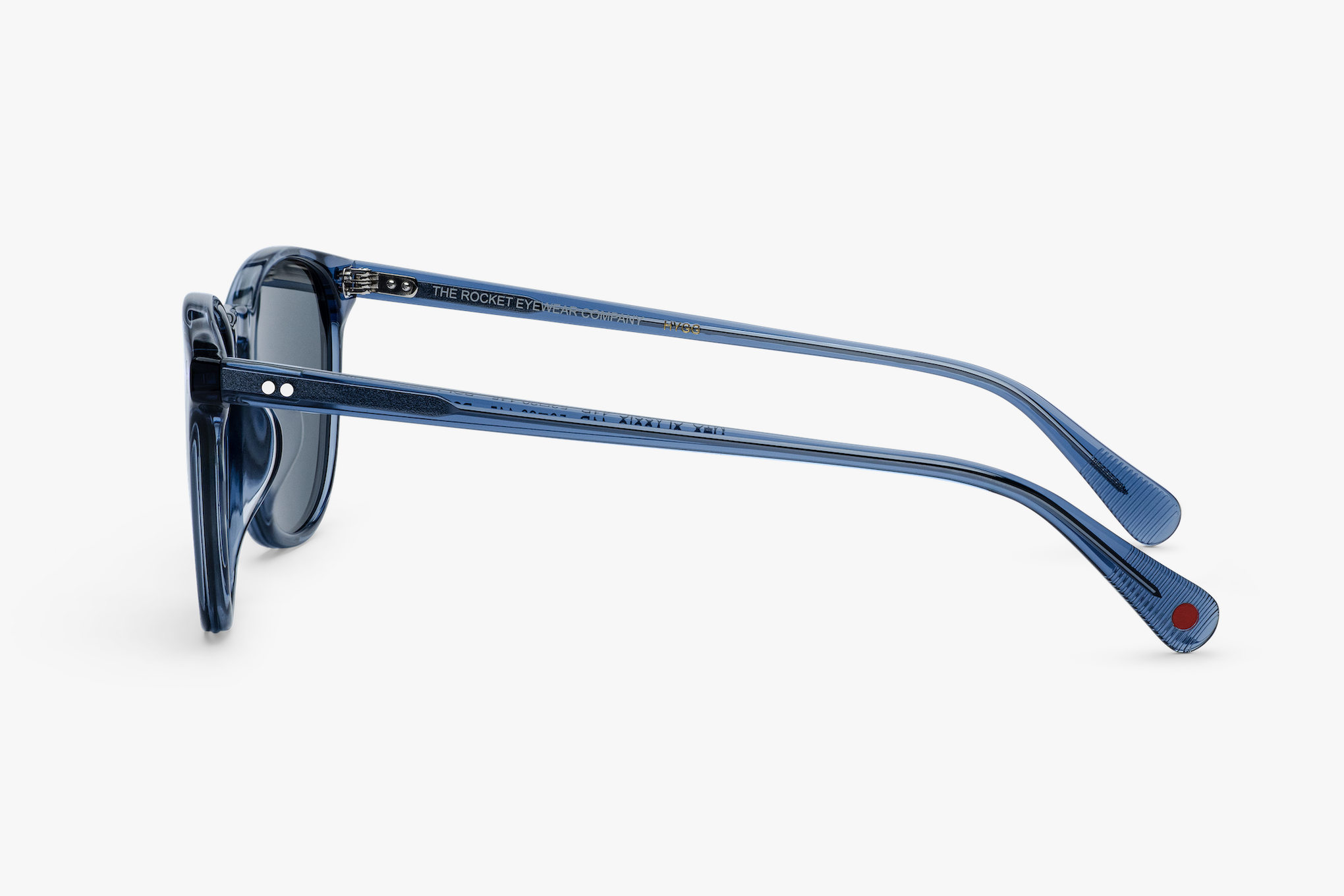 Rocket MTO P3 Classic Raw Denim Crystal with Grey Polarized Lenses (HYGG)