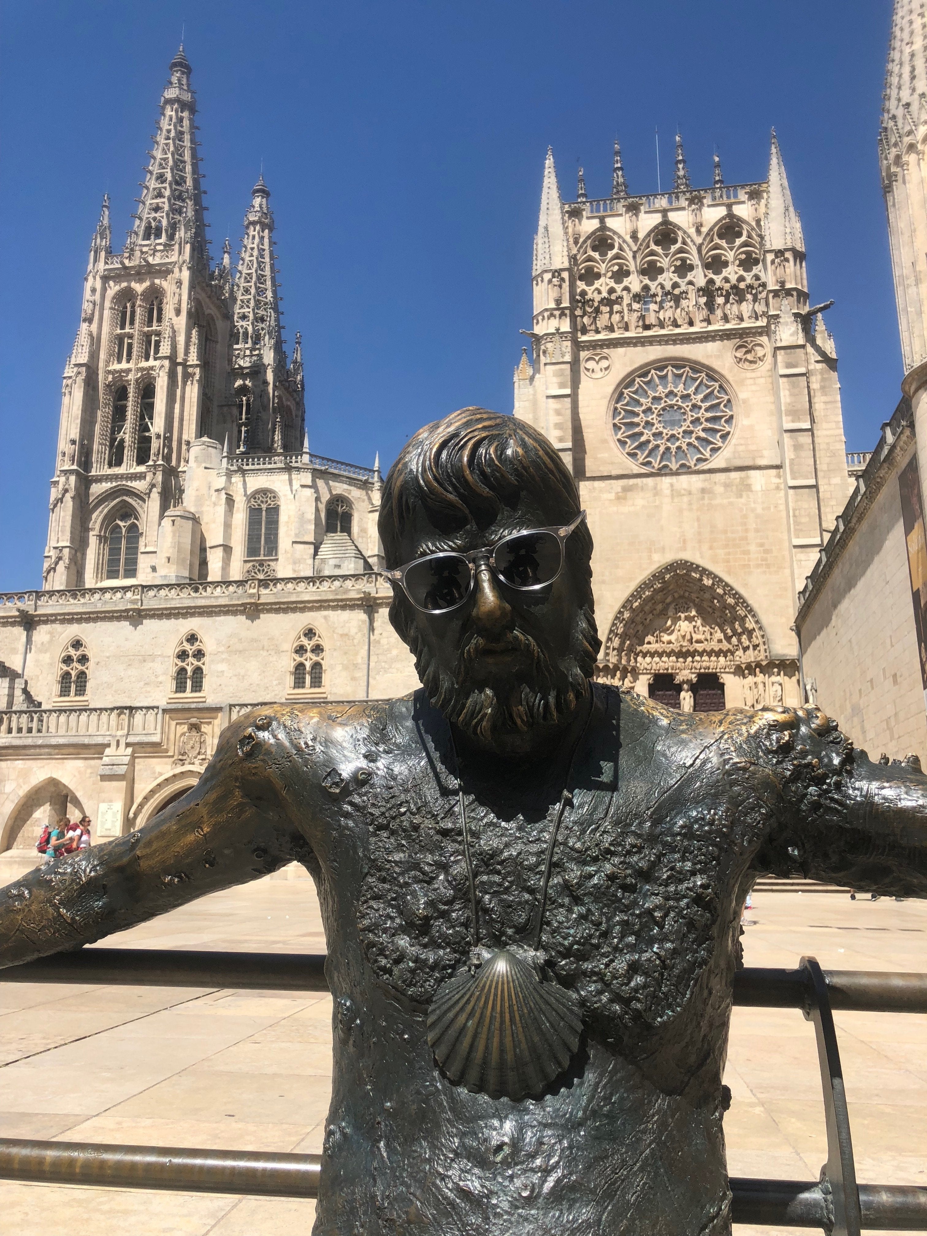 A pilgrim in Burgos, Spain along El Camino de Santiago with @coclanis