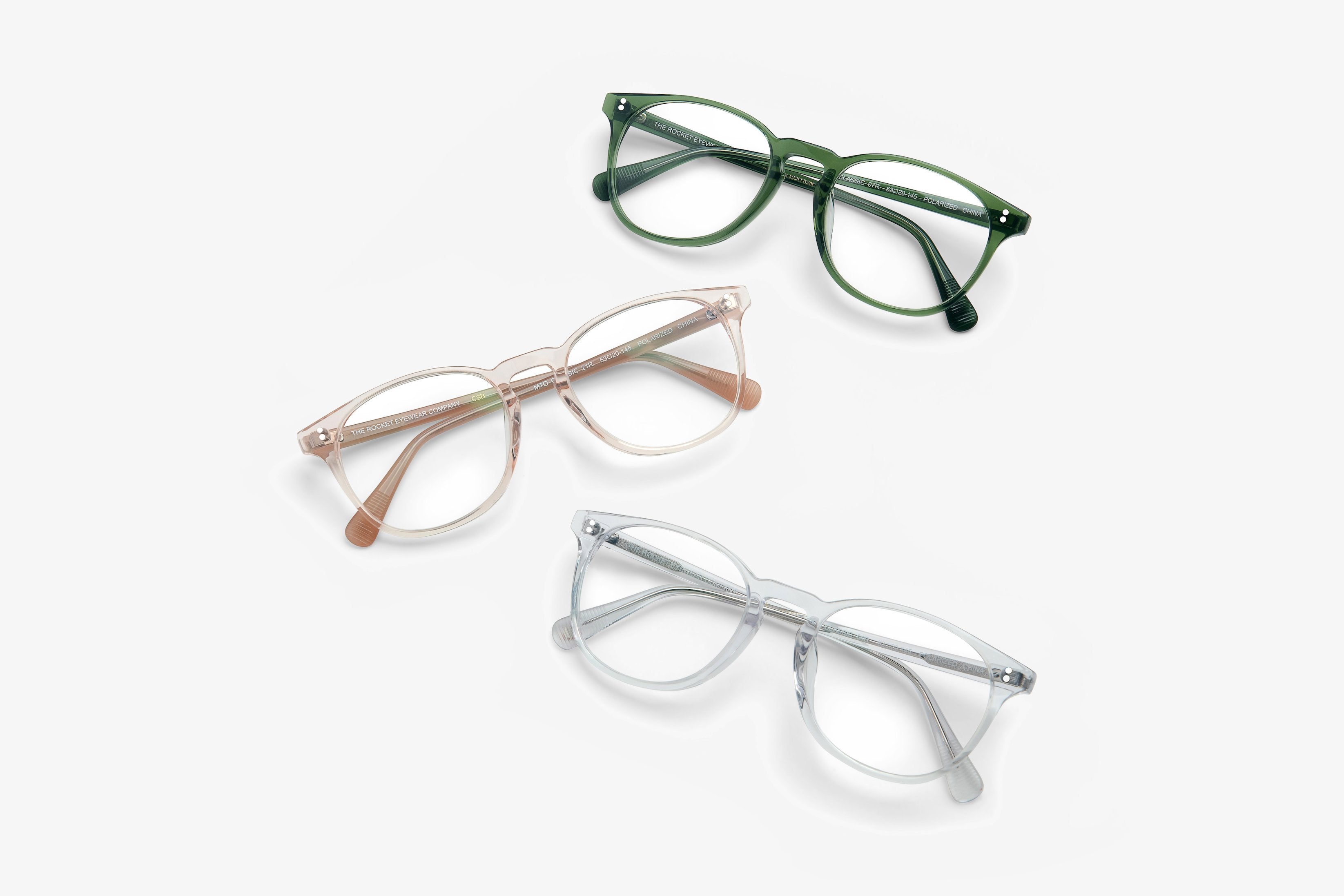 Clear glasses and sunglasses frames – The Rocket Eyewear Company