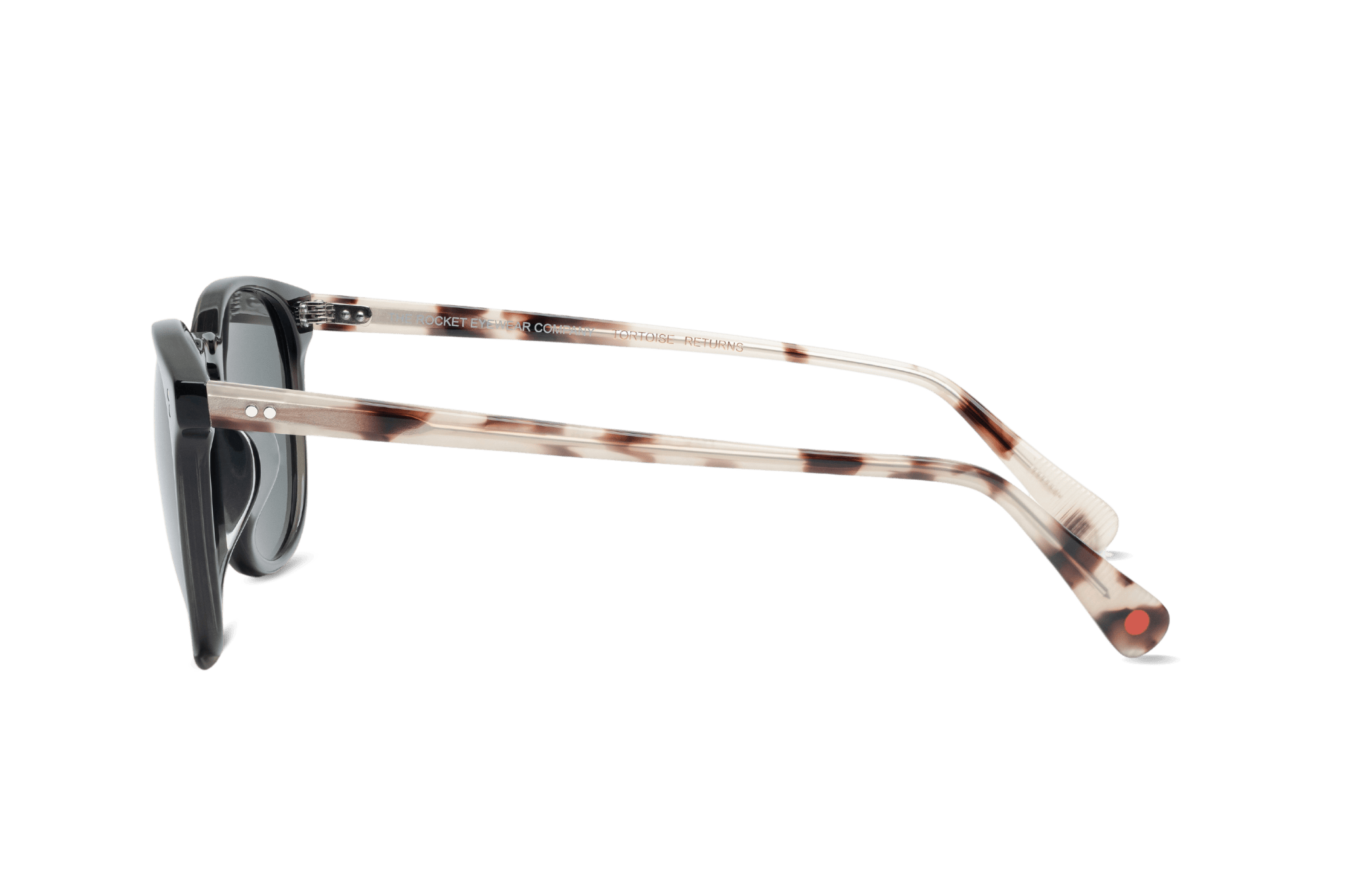 Rocket MTO P3 Classic Charcoal Black &amp; Smoky Tortoise with Grey Polarized Lenses (Tortoise Returns)