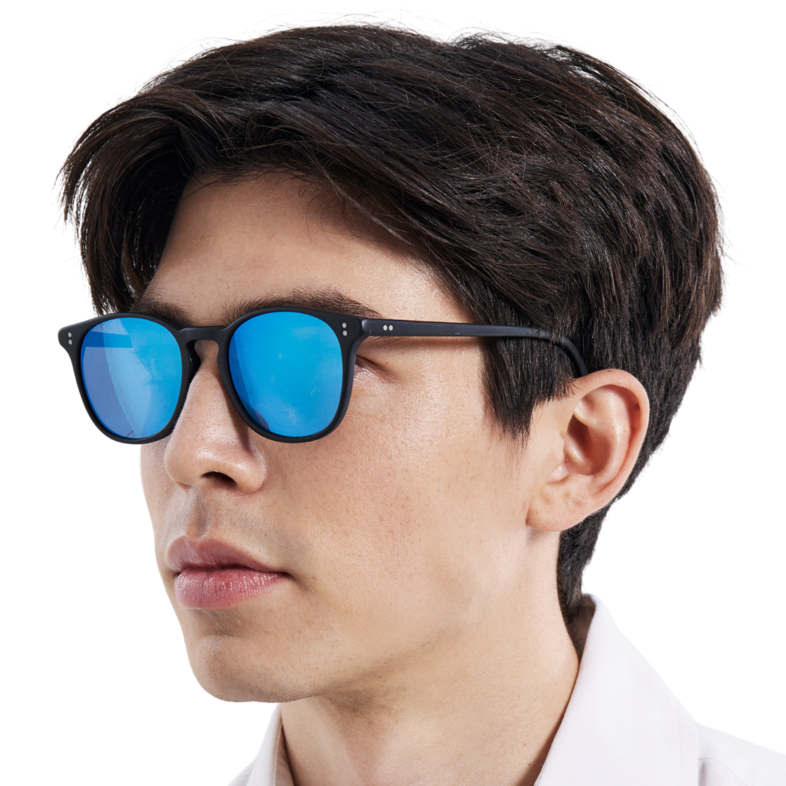 Rocket Eyewear MTO P3 Classic Matte Black with Blue Mirrored Polarized Lenses