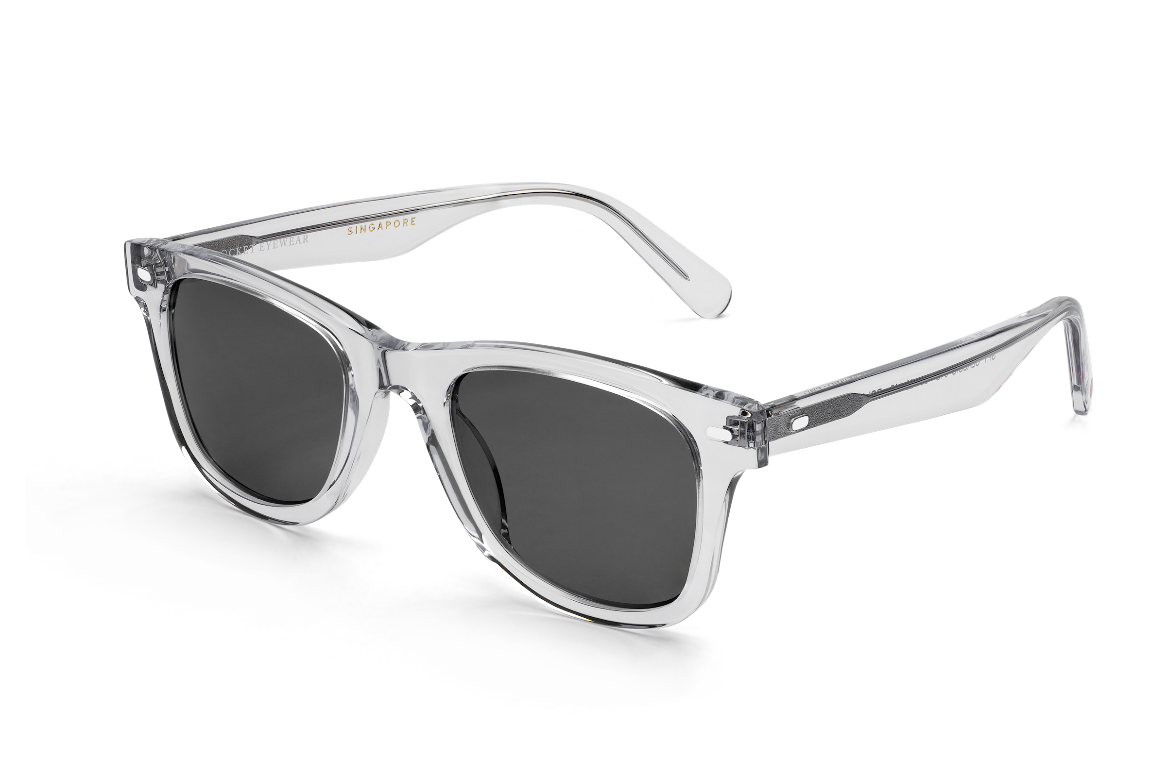 Rocket Eyewear SPT Classic Crystal with Grey Polarized Lenses (Limited Edition)