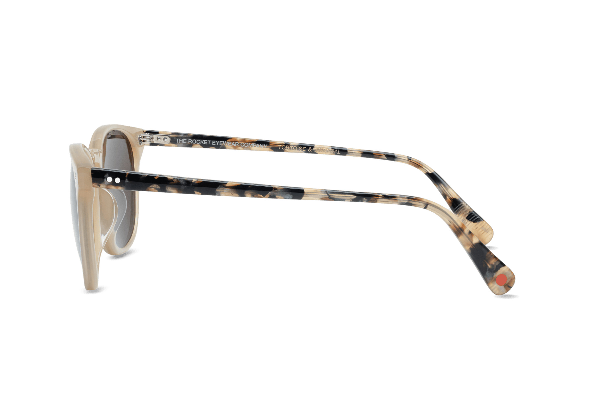 Rocket MTO P3 Classic Mother&#39;s Pearl &amp; Chin Chow Tortoise with Brown Polarized Lenses (Tortoise and Crystal)