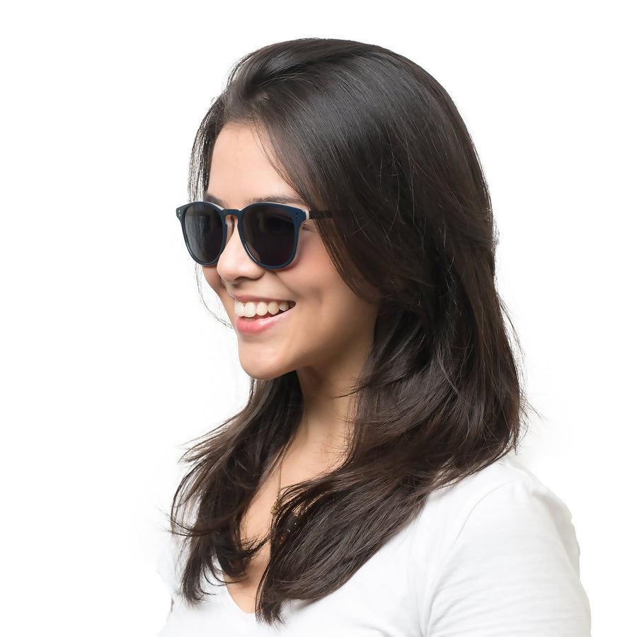 [Custom] Lauren's Rocket MTO P3 Classic Midnight Blue/Peach (Dark Grey Lenses) and Walnut Tortoise (Dark Brown Lenses) with Polarized Prescription Lenses