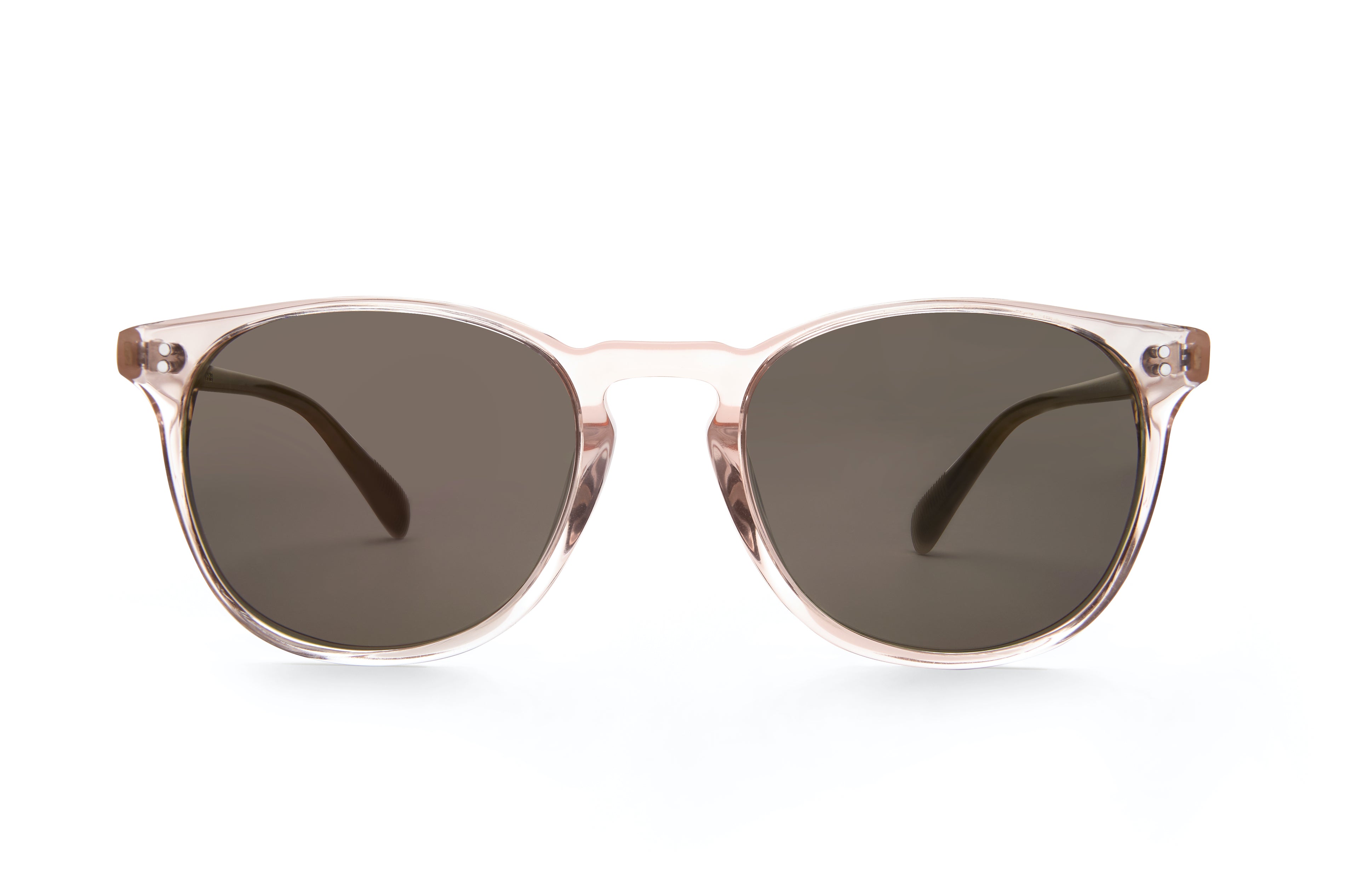 [Custom] Gelo&#39;s Wife&#39;s Rocket MTO P3 Classic Rose-Tinted Crystal &amp; Blush with Brown Non-Polarized Lenses (Crystal Strikes Back)