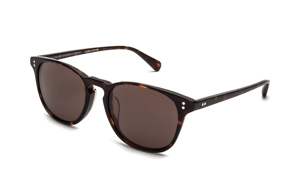 Rocket Eyewear Company P3 Classic Sunglasses Mahogany Tortoise with Brown polarized lenses