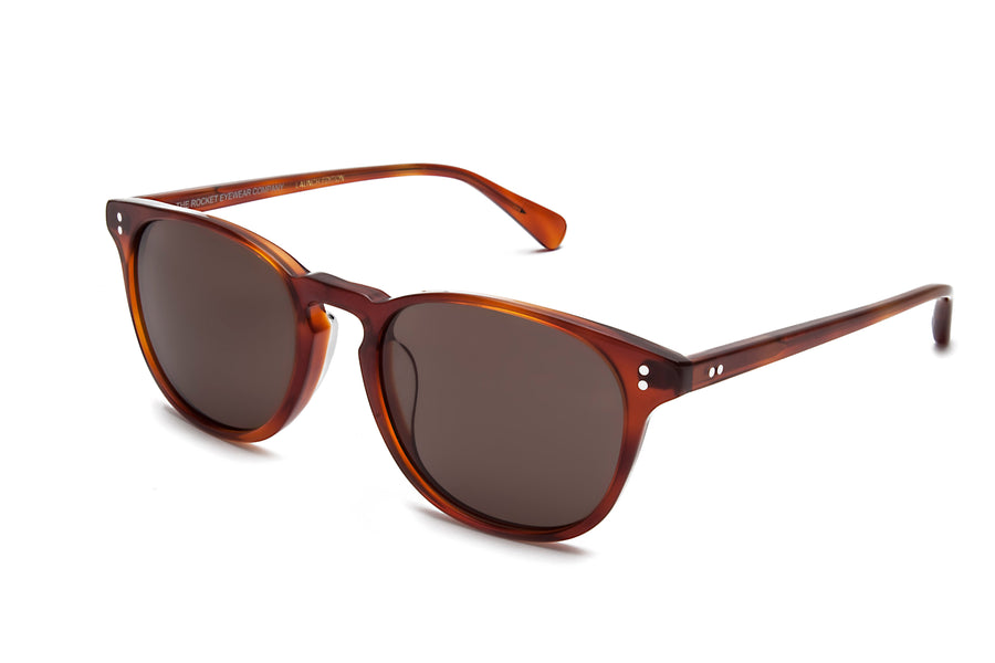 Rocket Eyewear Company P3 Classic Sunglasses Amber Tortoise with Brown polarized lenses