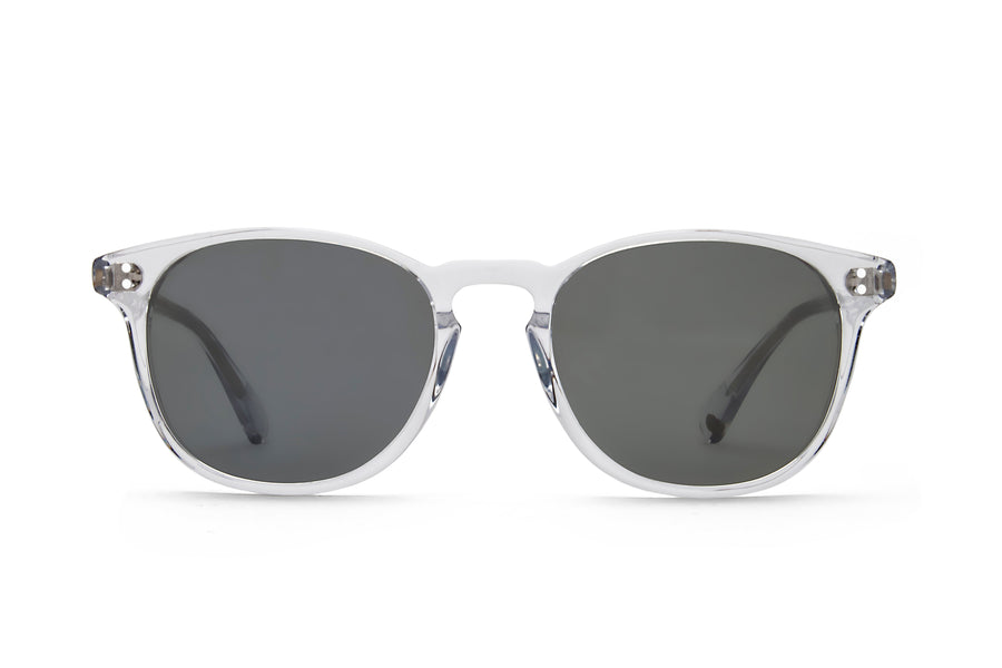 Rocket Eyewear Company P3 Classic Sunglasses Crystal with Grey polarized lenses