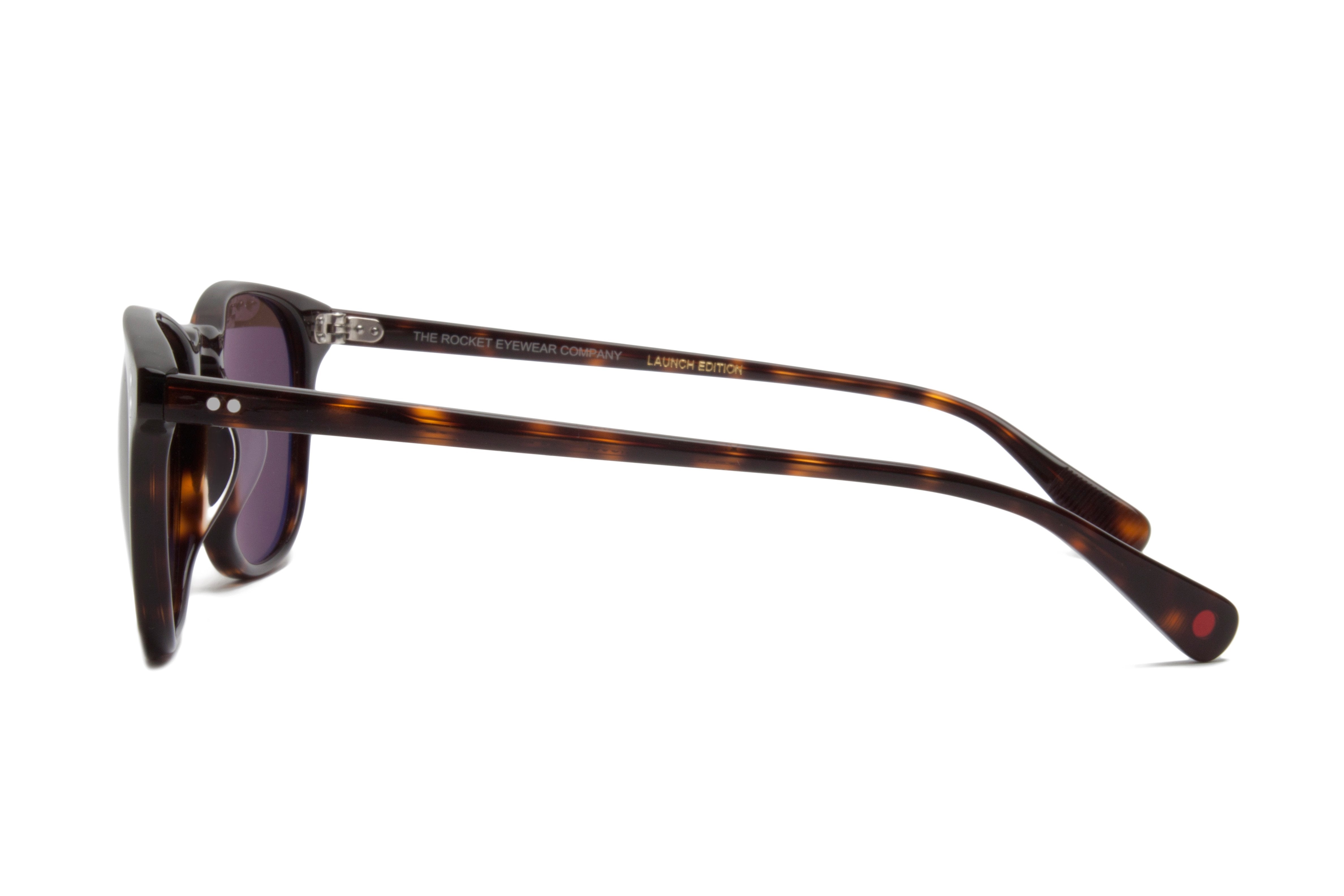 Rocket Eyewear Company P3 Classic Sunglasses Mahogany Tortoise with Brown polarized lenses