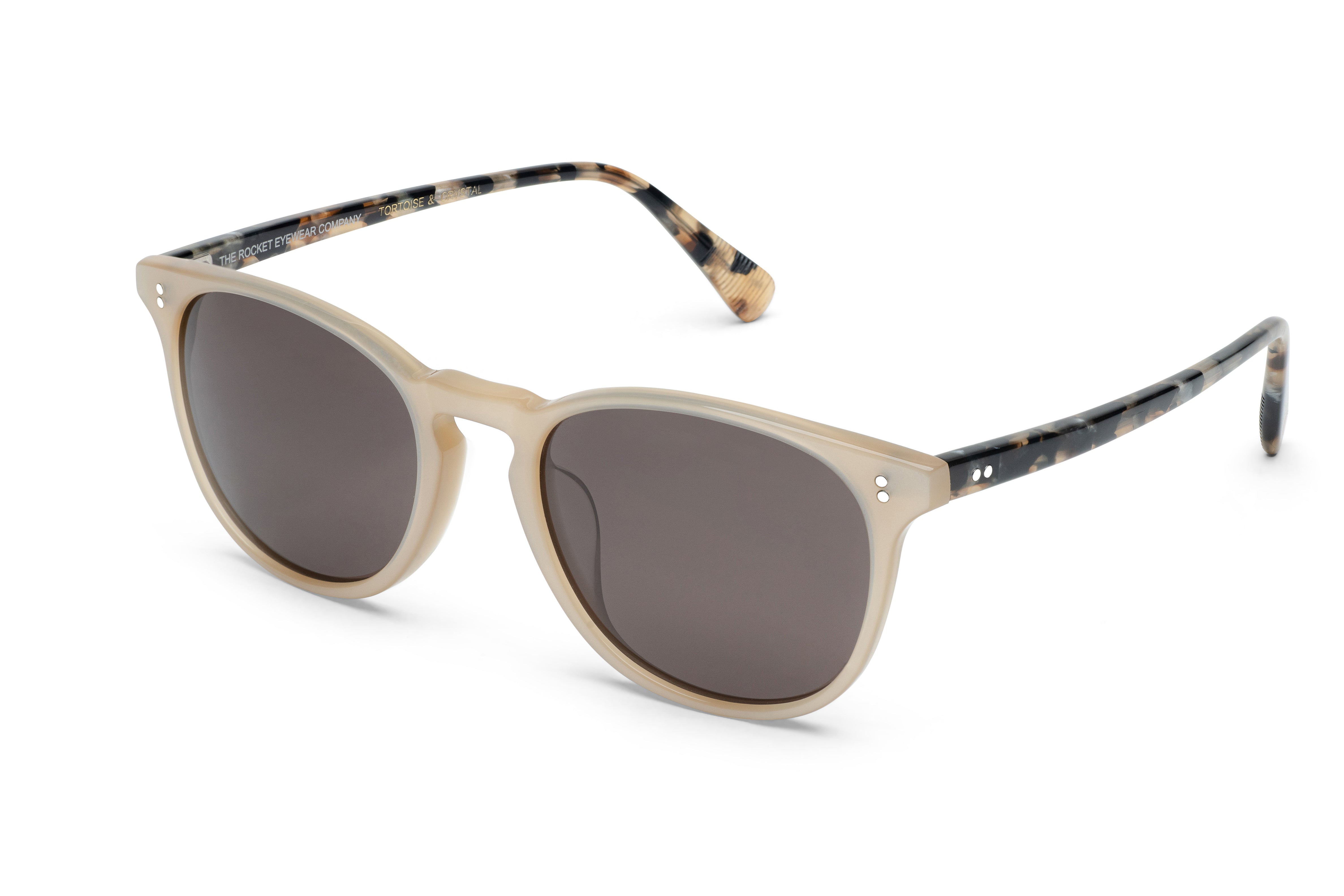 Rocket MTO P3 Classic Mother&#39;s Pearl &amp; Chin Chow Tortoise with Brown Polarized Lenses (Tortoise and Crystal)