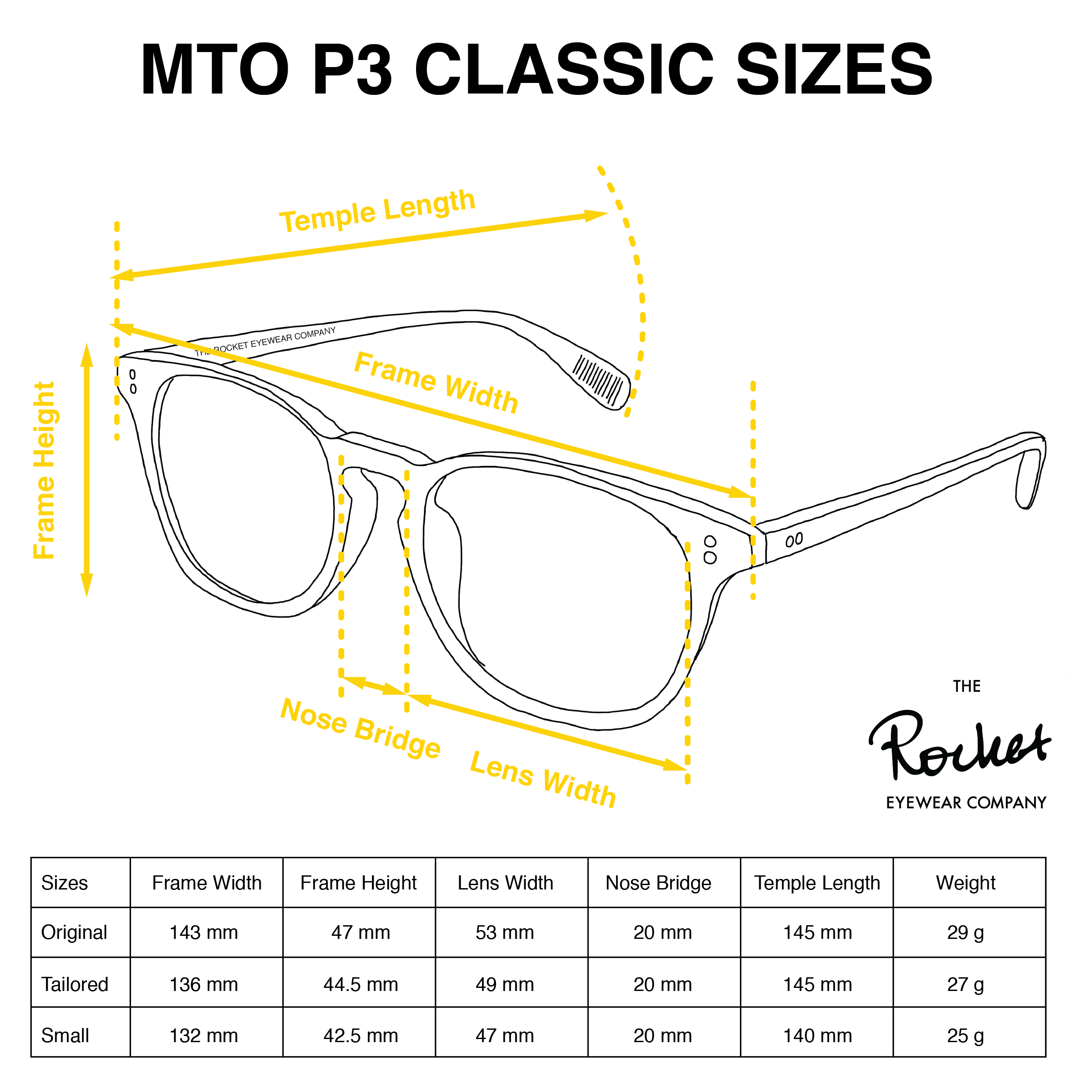 Rocket MTO P3 Classic Amber Tortoise Glasses Launch Edition