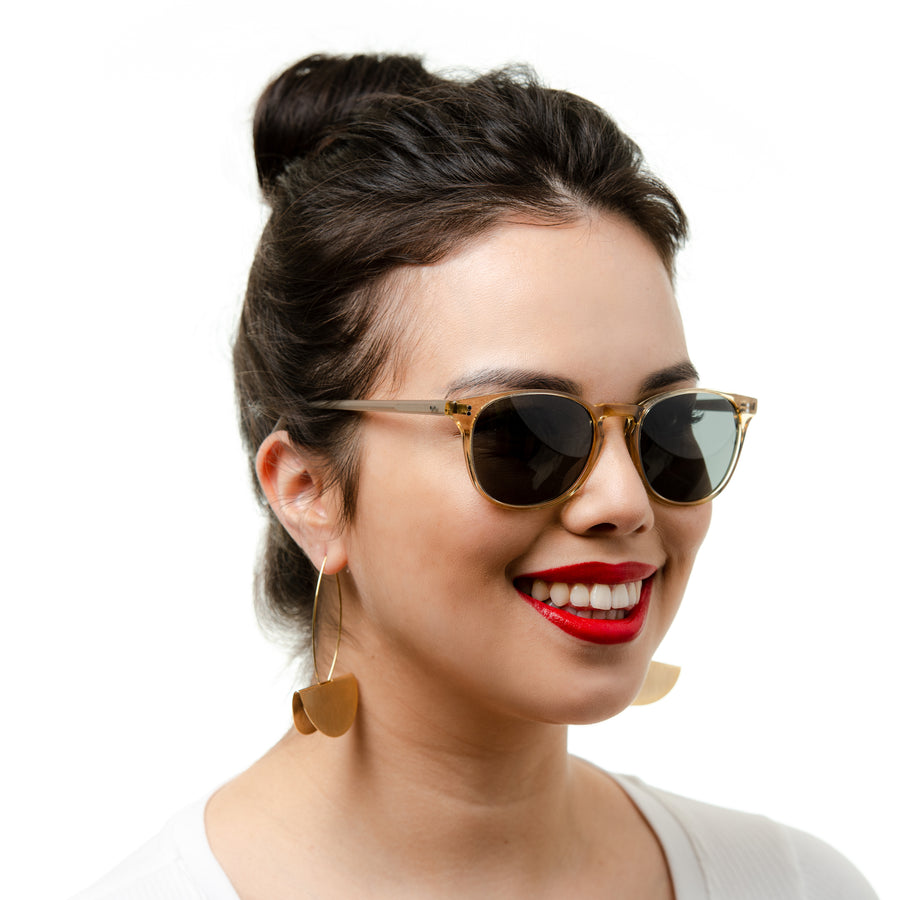 [Custom] Witold's Rocket MTO P3 Classic Gold Crystal & Putty with Prescription Grey Polarized Lenses (Crystal Strikes Back)