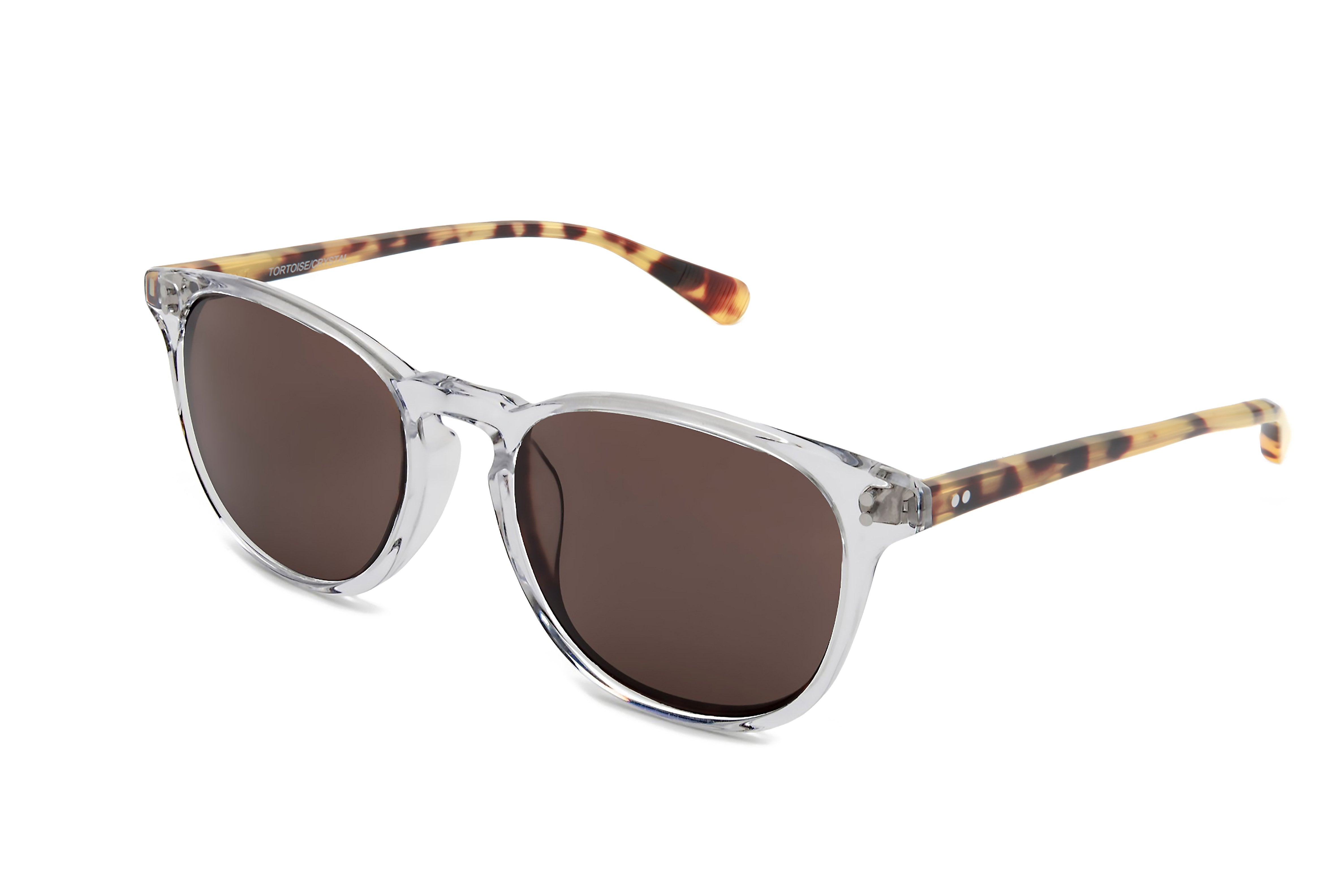 Rocket MTO P3 Classic Crystal &amp; Blonde Tortoise with Brown Polarized Lenses (Tortoise and Crystal)